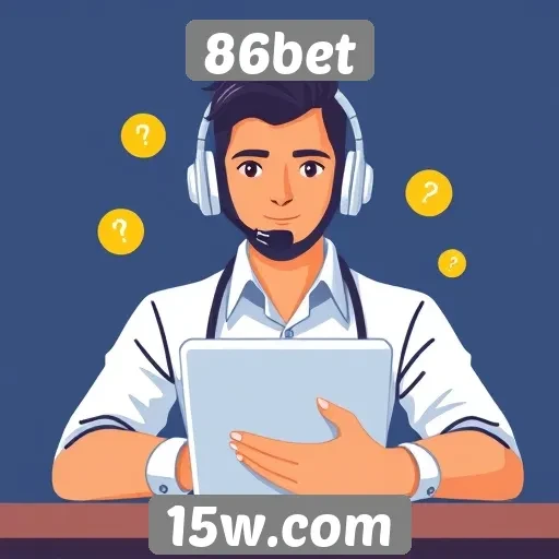 Funcionamento do suporte ao cliente no 86bet